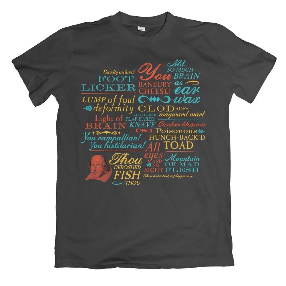 William Shakespeare Insult Tee Shirt